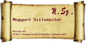 Mogyoró Szilveszter névjegykártya